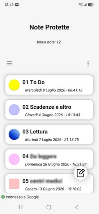 Lista
            Note Android